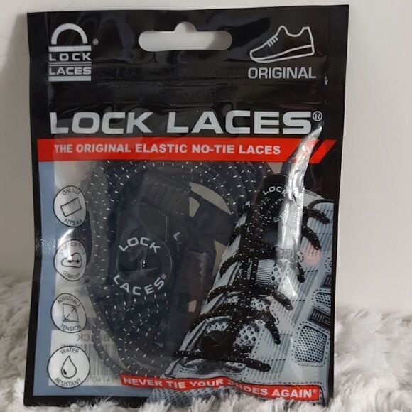Lock Laces Black Shoe Laces - Picture 4 of 4
